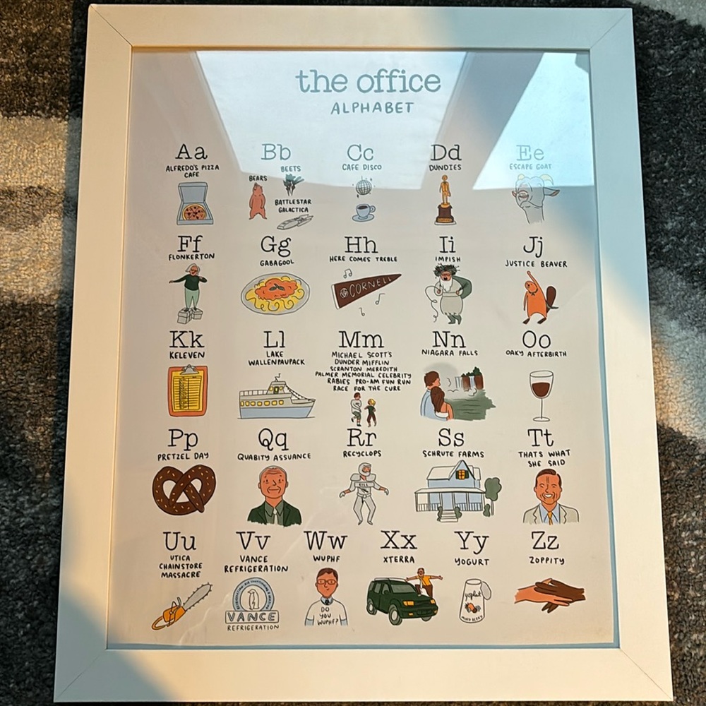 The Office Framed Alphabet
